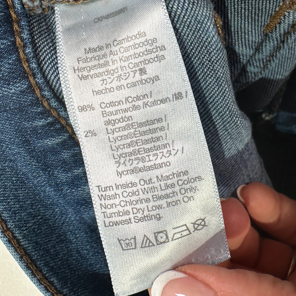 Madewell kick out jeans mid rise stretch denim patch pockets 29P - Picture 8 of 9